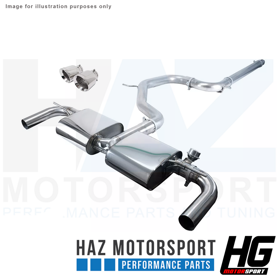 HG Motorsport EGO-X 3" Catback Valved Exhaust System Seat Leon Cupra 5F 290/300