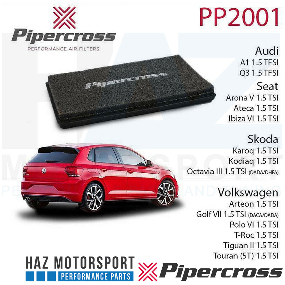 Pipercross Panel Air Filter Audi A1 Seat Ibiza Vw Polo MK6 Golf MK7 1.5 TFSI/TSI