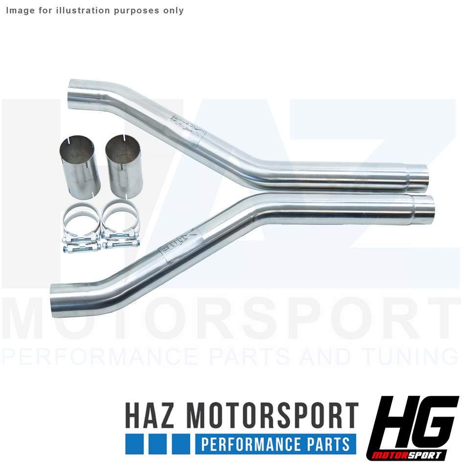 HG Motorsport BULL-X 2.75" Non-Res Centre Mid Pipes For Audi RS4 RS5 B9