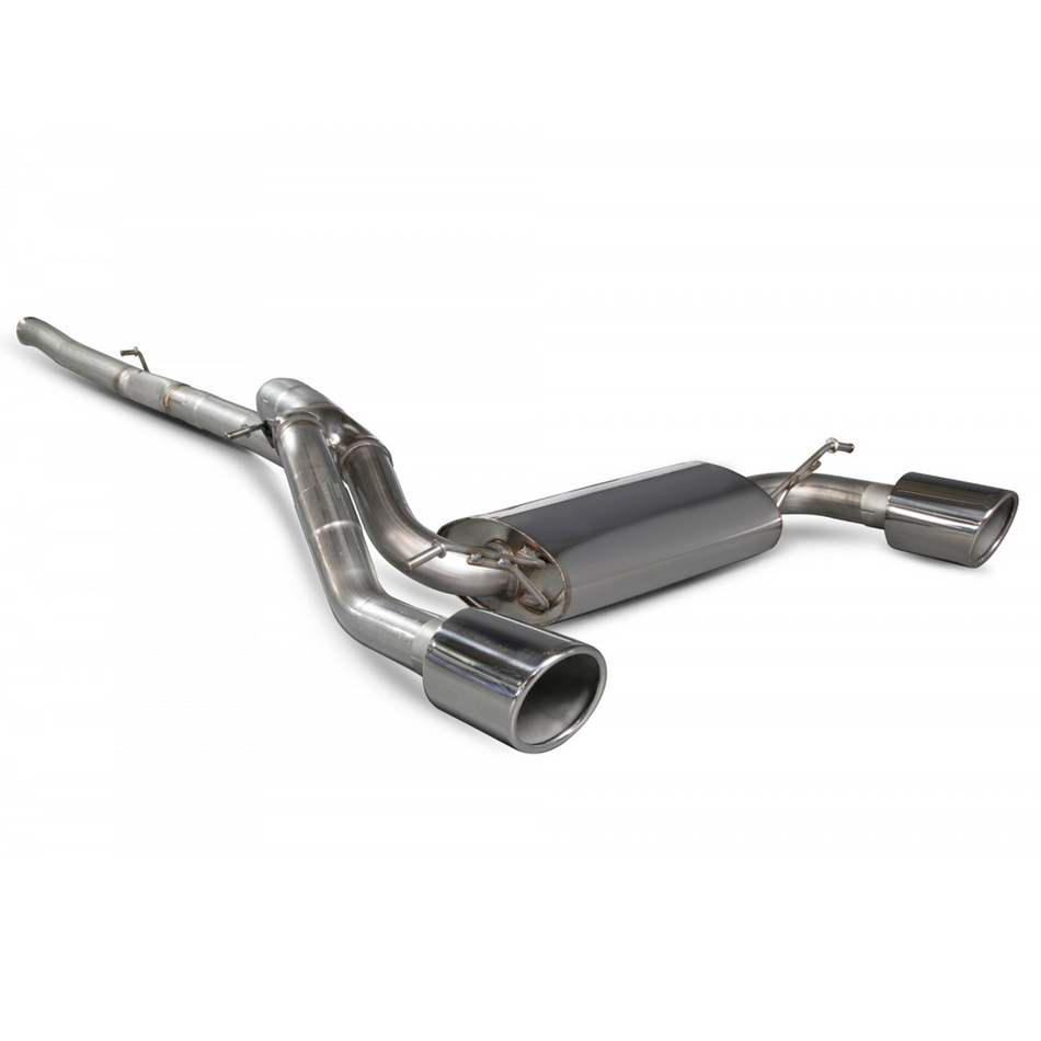 Ford Focus Mk3 RS 16-17 Scorpion 3" Catback Exhaust Polished Tip 8.2Bhp Increase