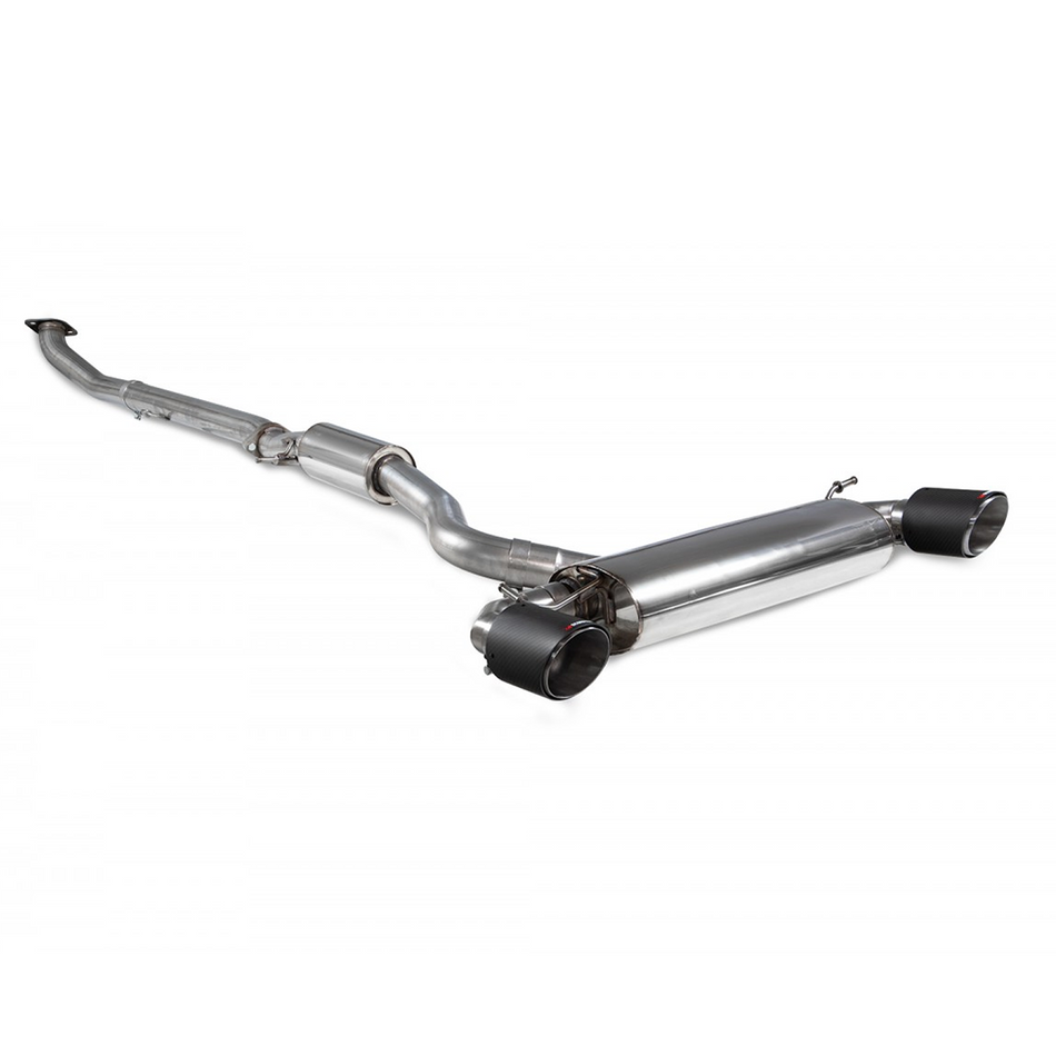 Scorpion Resonated GPF Back Exhaust System + Carbon Tips For Toyota Yaris GR