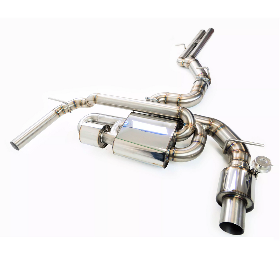 EGO-X 3.5" Catback Valved Exhaust System For Audi RS3 8V Facelift Saloon DAZA