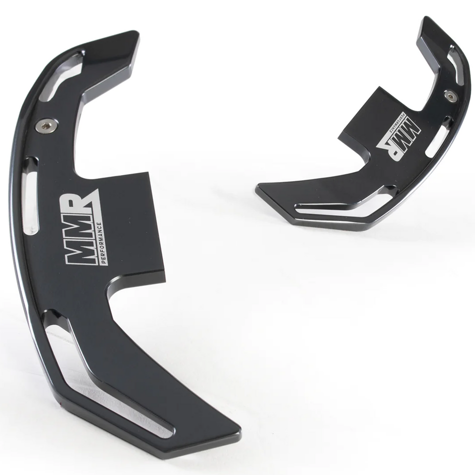 MMR Billet Aluminium Gear Paddle Shift Set Titanium Silver - BMW M3 E90 E92 E93