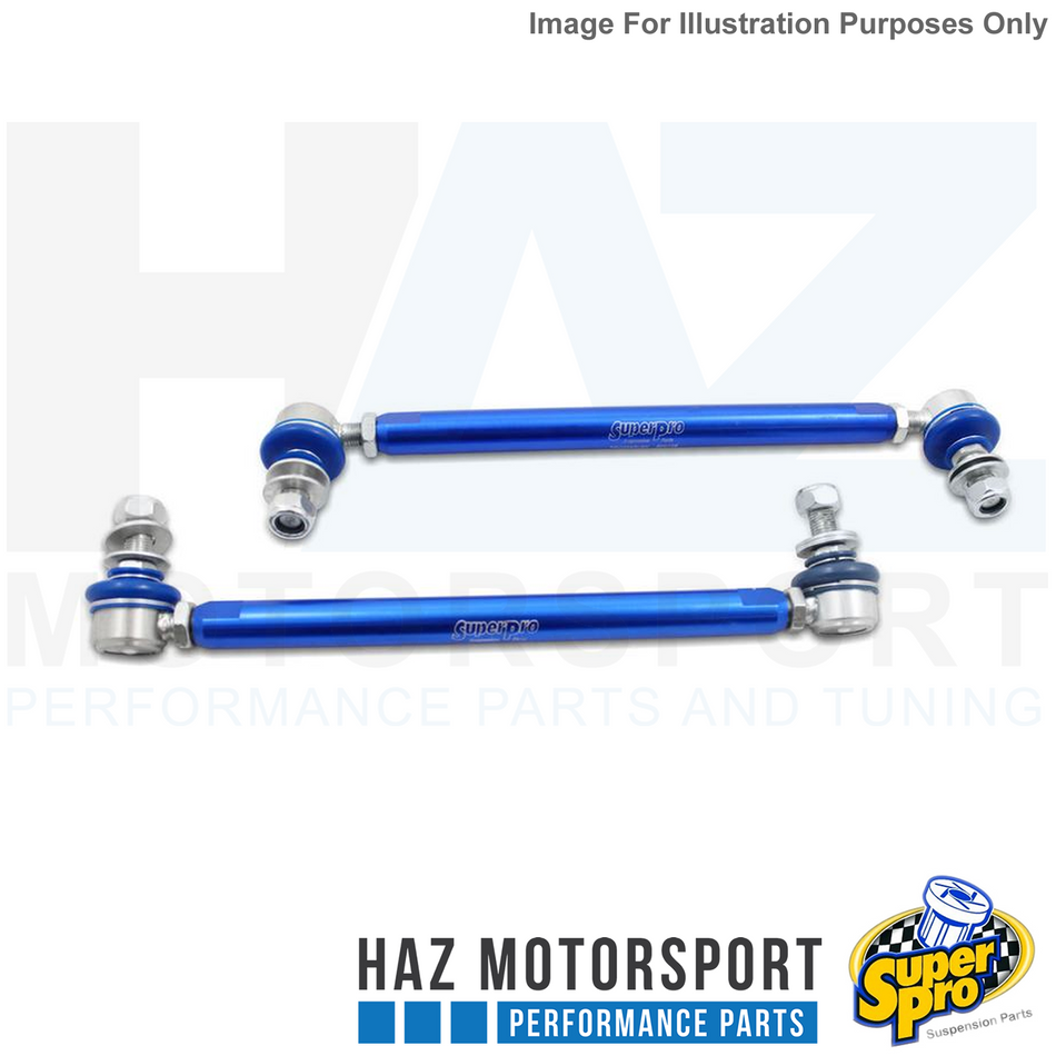 SuperPro Heavy Duty Adjustable Sway Bar Link Kit for Vw Scirocco Mk3 08-17