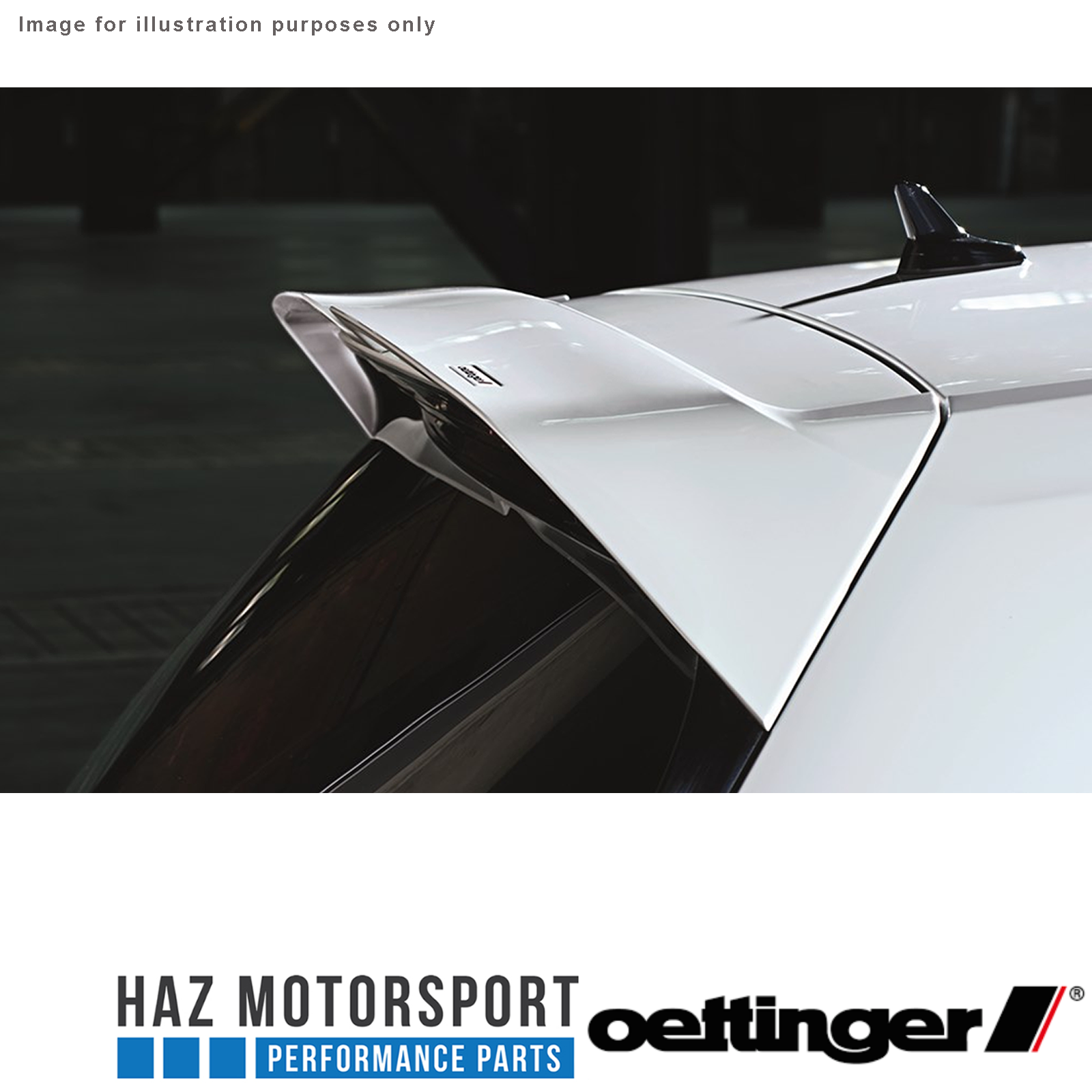 Oettinger Genuine Rear Roof Spoiler VW Golf Mk7 7.5 R / R Line / GTI ...