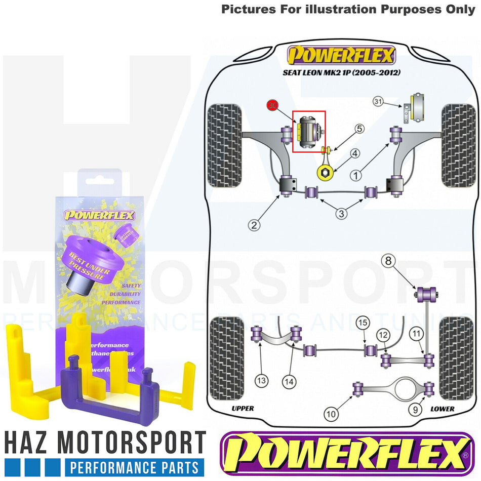 Powerflex Road Series Transmission Mount Insert For Seat Leon Mk2 1P (2005-2012)