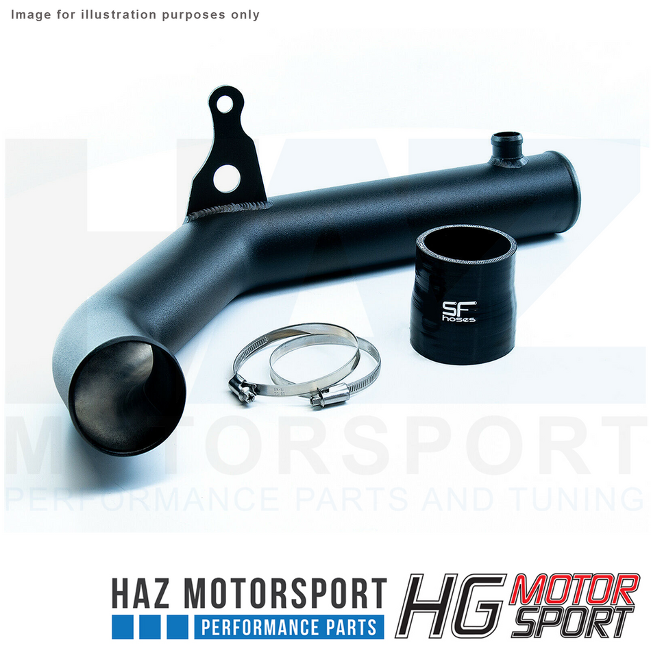 HG Motorsport Black 70mm Air Intake Pipe Kit for Ford Fiesta JA8 ST180/200