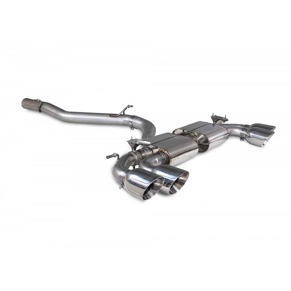 Scorpion Non Res GPF Back Valved Exhaust System Silver Tips For Audi S3 8Y 21-21