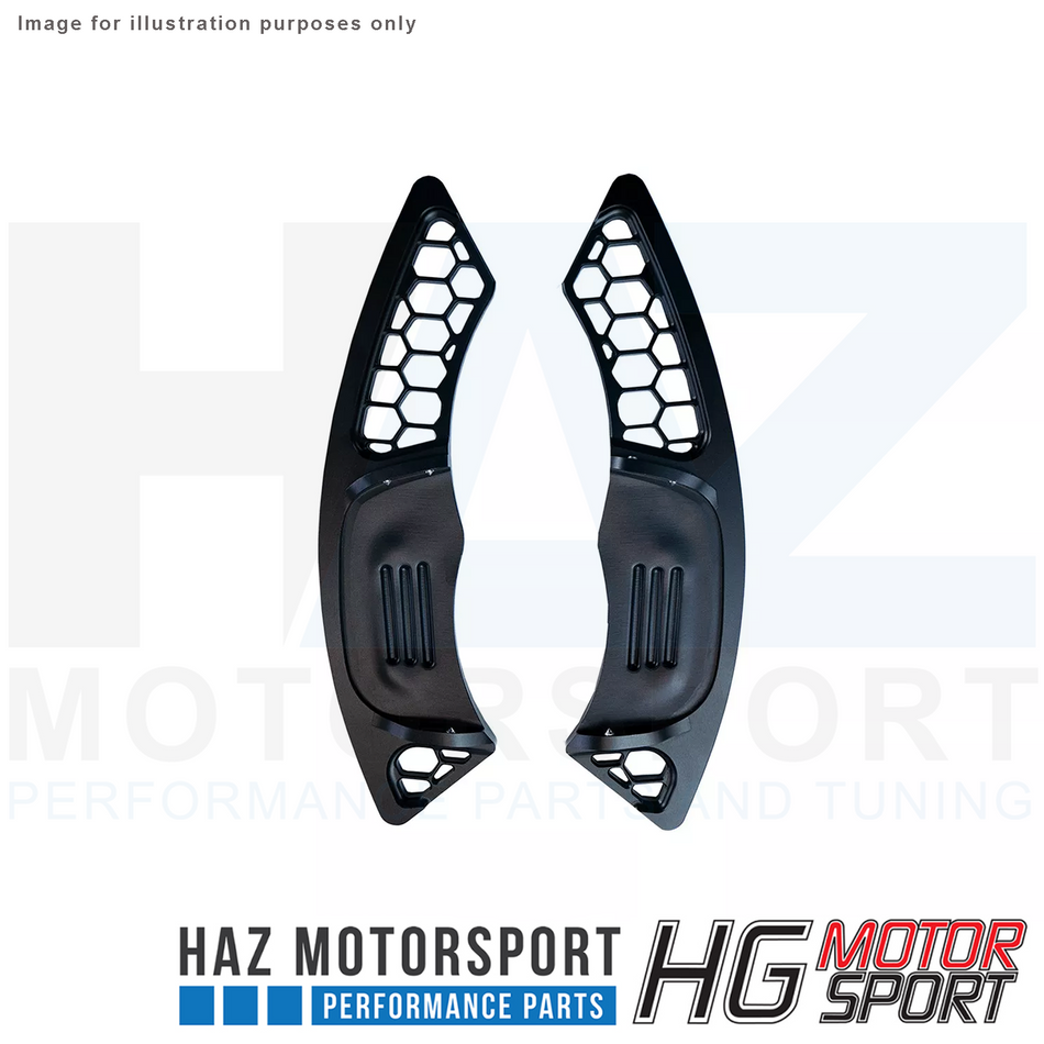 HG Motorsport Paddle Shifter Extentions Honey Comb Design VW Golf MK7 R/GTI/GTD