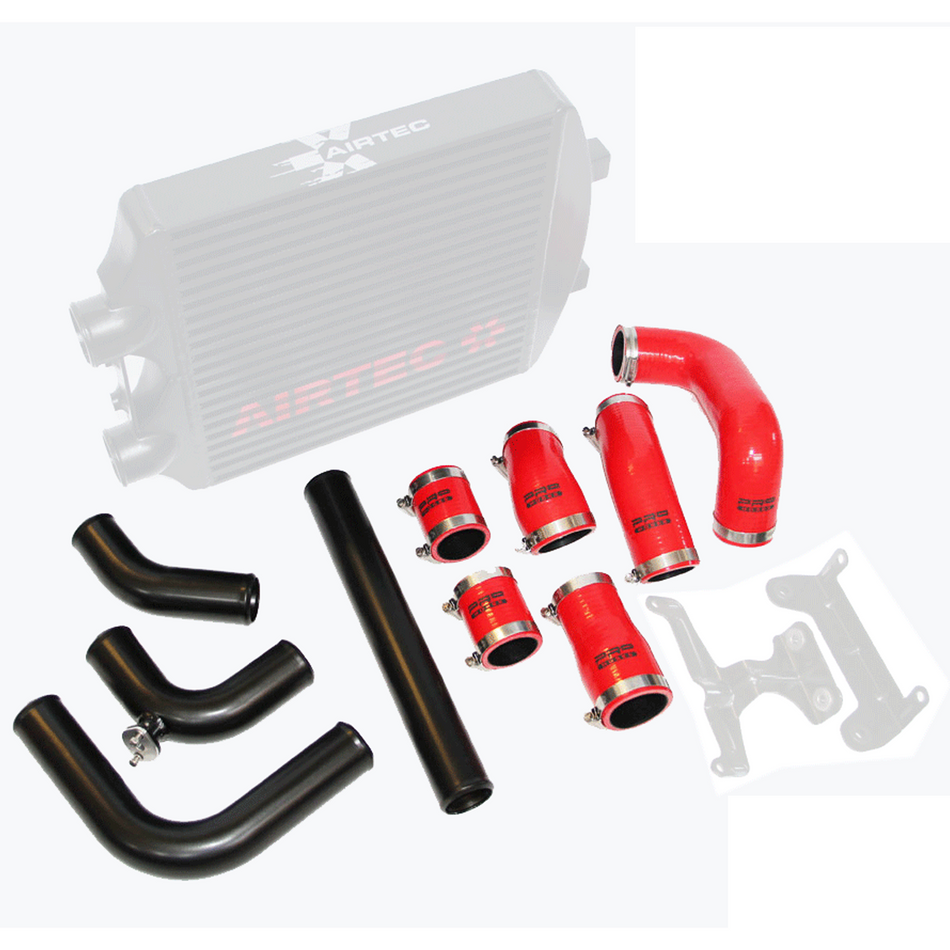 AIRTEC INTERCOOLER PIPEWORK ONLY FABIA VRS, IBIZA MK4 AND POLO 1.9 PD130 Black