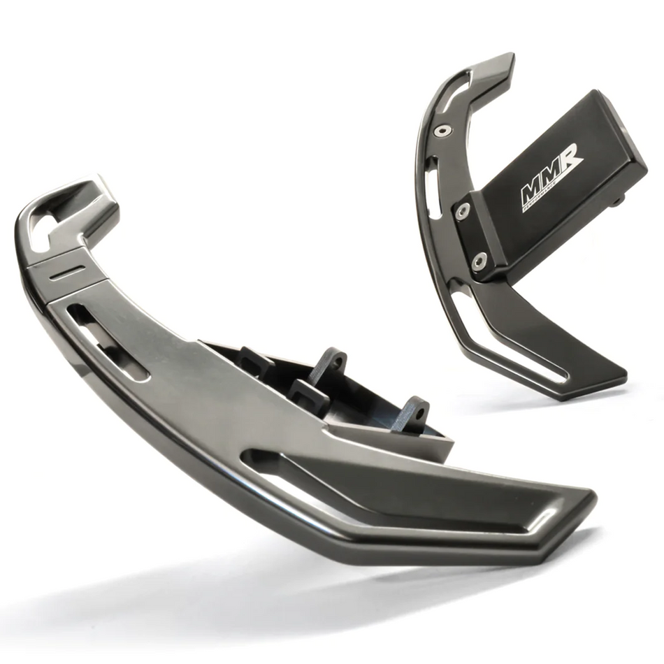 MMR Billet Aluminium Gear Paddle Shifters Set Dark Grey - BMW E9X F30 F80 M3