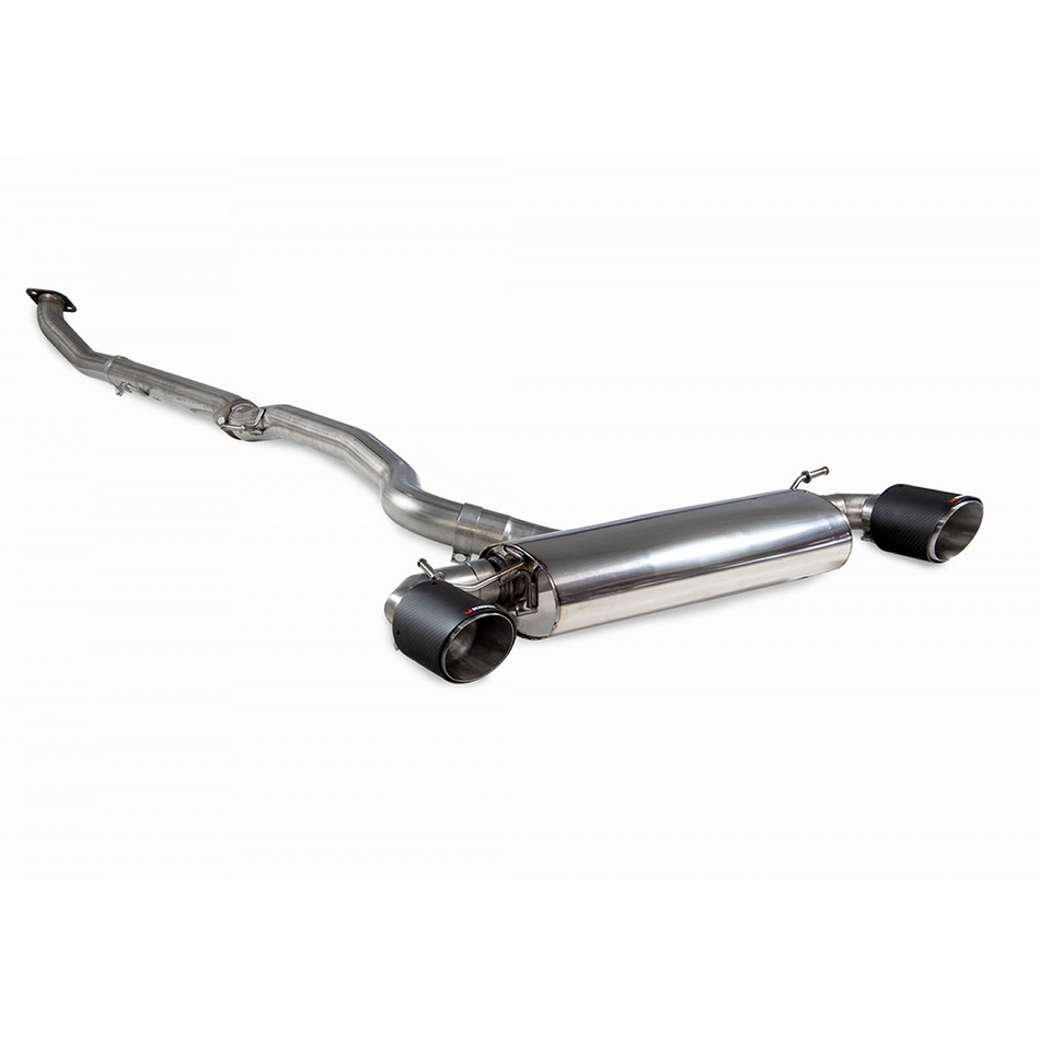 Scorpion Non Resonated GPF Back Exhaust System + Carbon Tips For Toyota Yaris GR