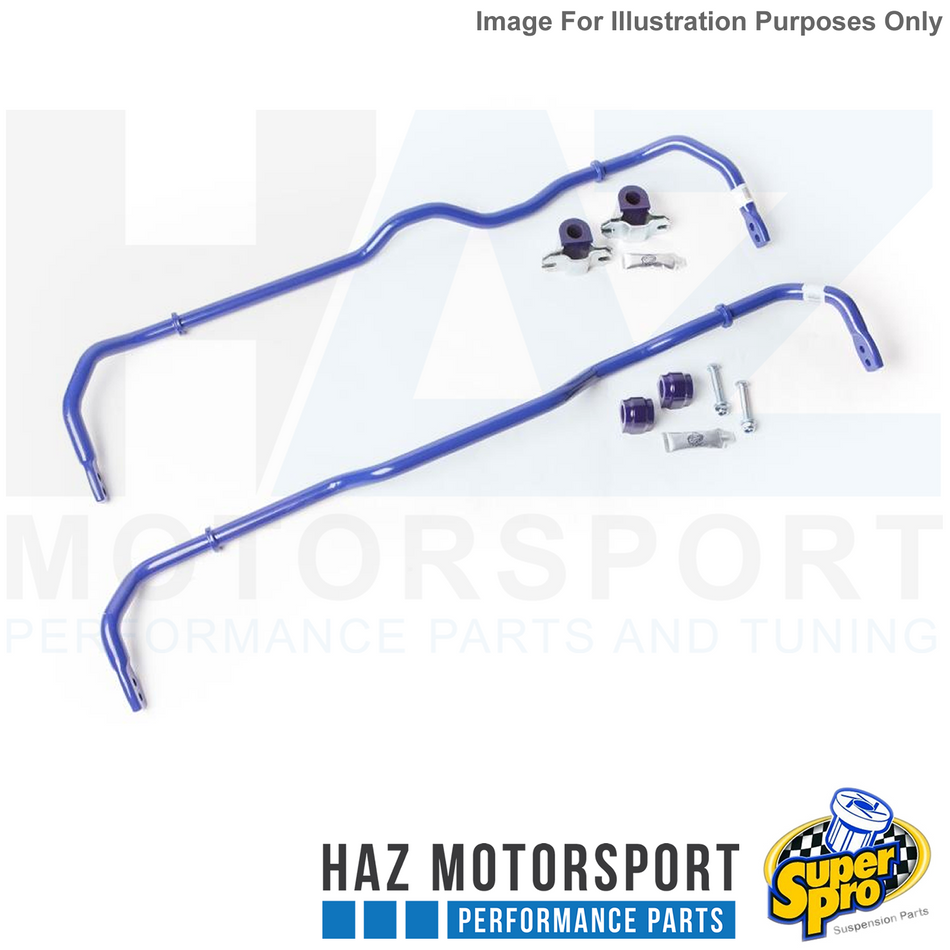 SuperPro 24mm Front + 24mm Rear Adjustable Sway Bar Kit for VW Golf MK5 R32