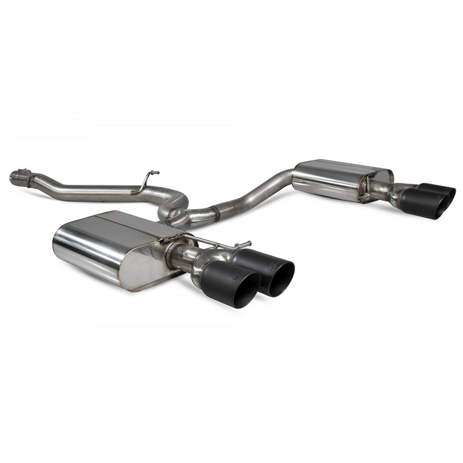 Scorpion GPF-Back Non-Res Exhaust System Black Tips Seat Leon Cupra ST 4WD 19-