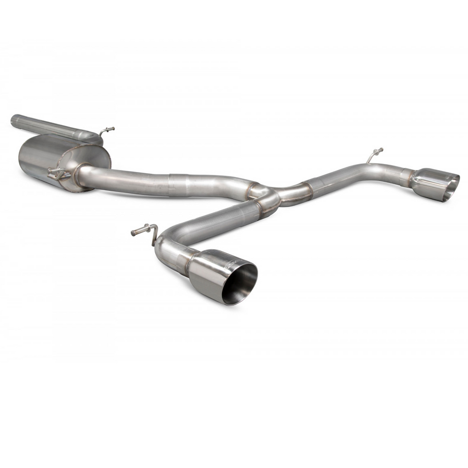 Scorpion Exhaust Non Res Resonated Cat Back System Volkswagen Golf Mk7 GTI 13-15