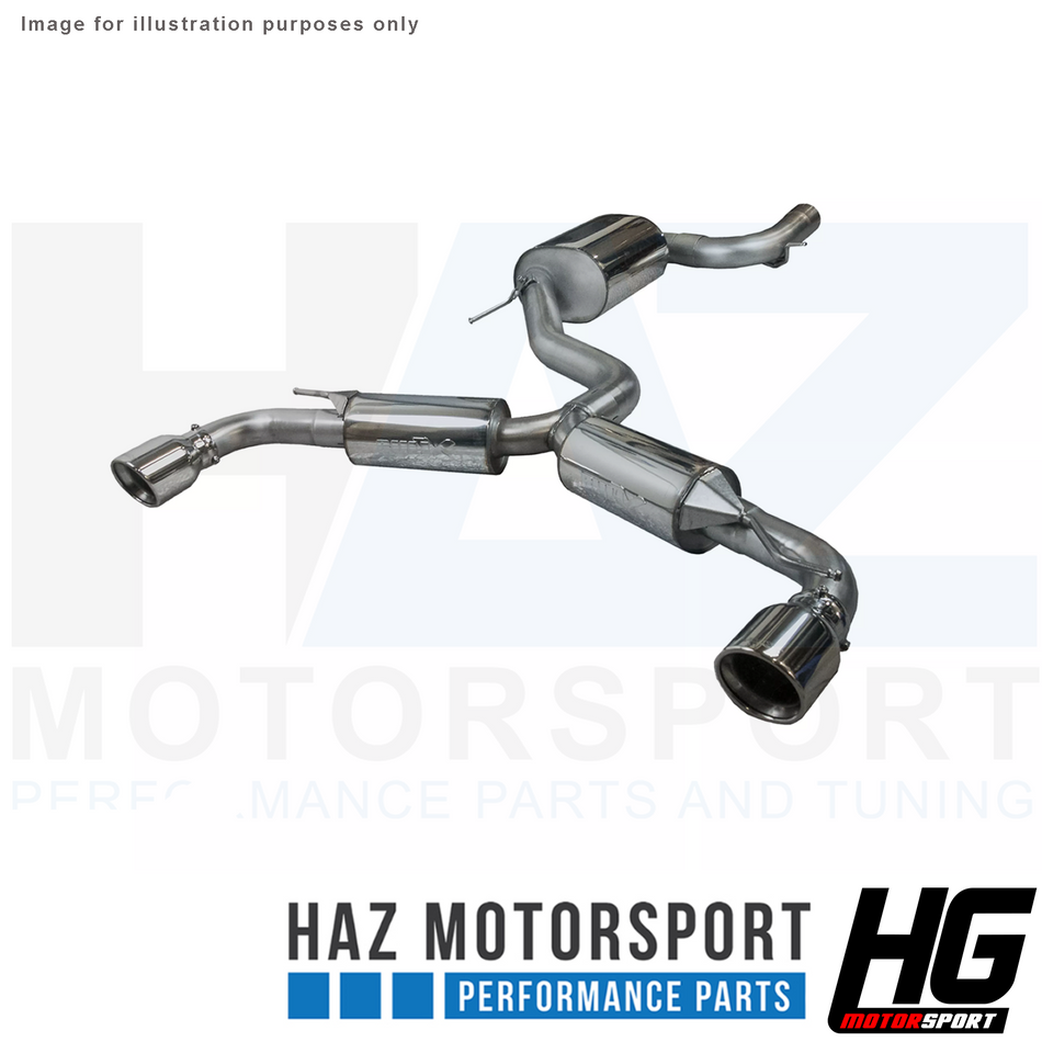 HG Motorsport BULL-X 3" Catback Exhaust System For VW Scirocco R 2.0 TSI 265hp