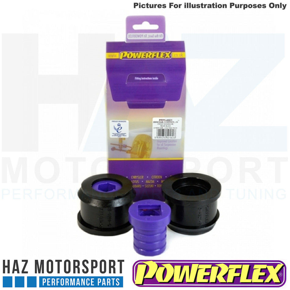 Powerflex Front Wishbone Rear Poly Bushes x2 66mm For BMW E46 3 Series 99-06