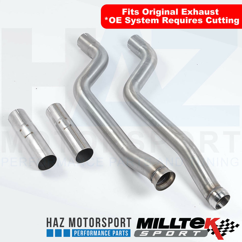 Mercedes C63 AMG 6.2 V8 W/C204 Milltek Exhaust Secondary Cat Bypass Pipes Decat