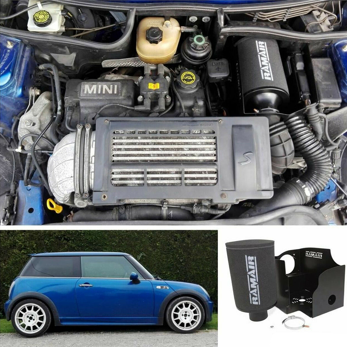 Mini R53 Cold Air Intake Mod RamAir Cold Air Intake Induction Kit For Mini Cooper S R53 1.6 Superch ...
