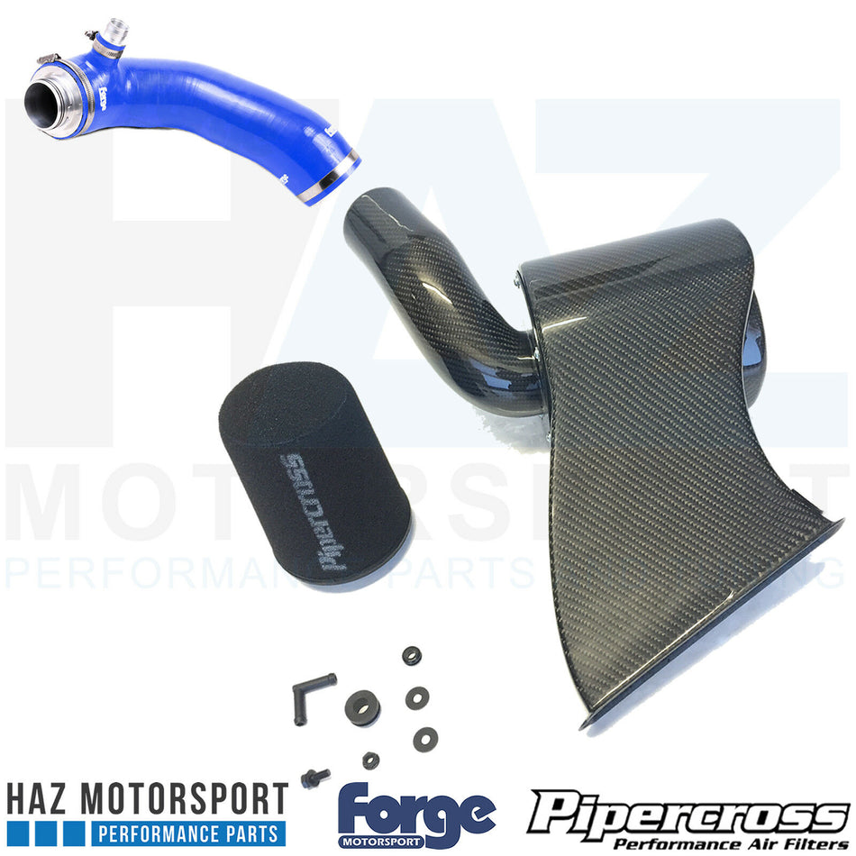 Carbon Fibre Induction Kit + Intake Inlet Hose VW Golf Mk7 R/GTI Audi S3 8V Blue