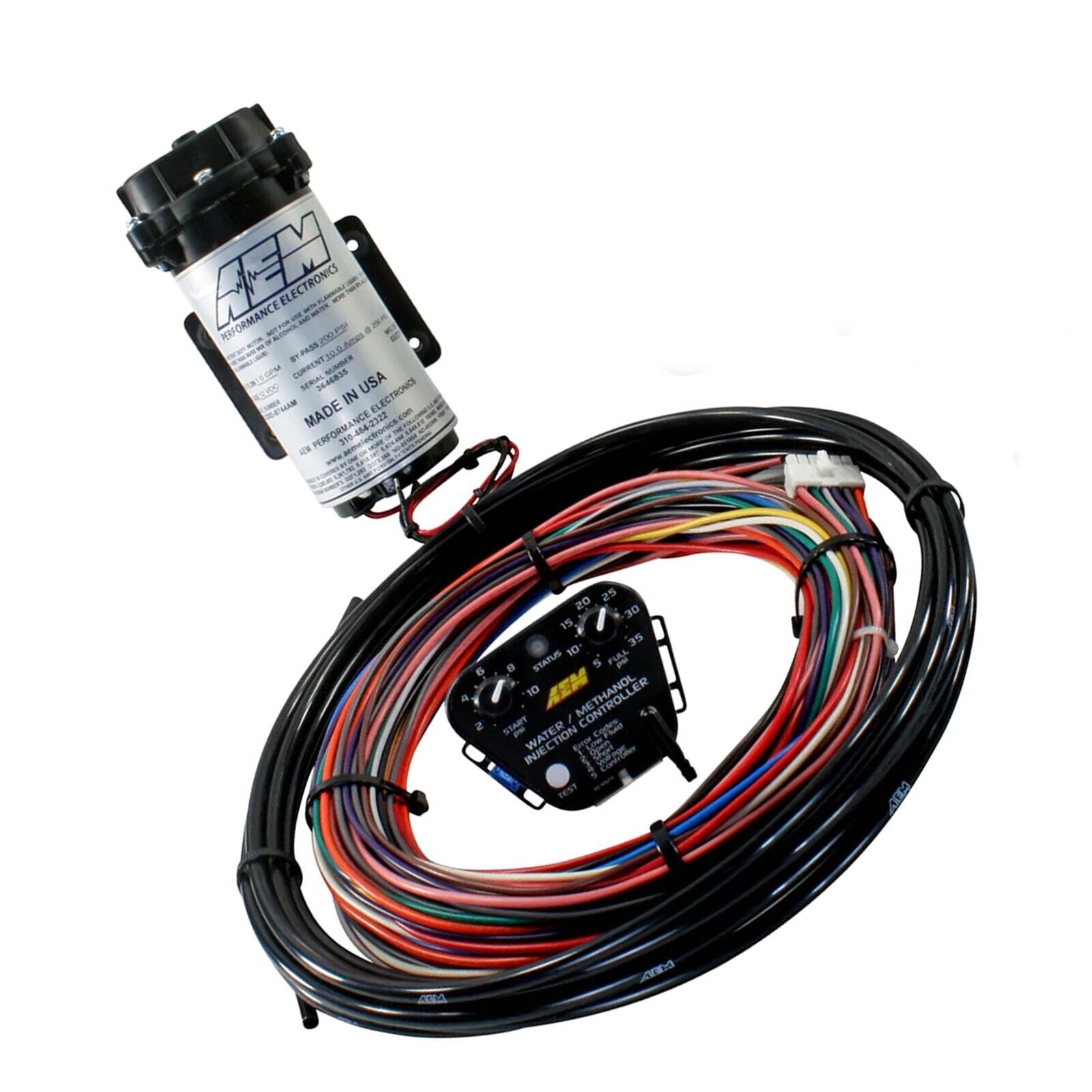 AEM V3 METH KIT Universal WATER METHANOL INJECTION inc 1 GALLON TANK A ...
