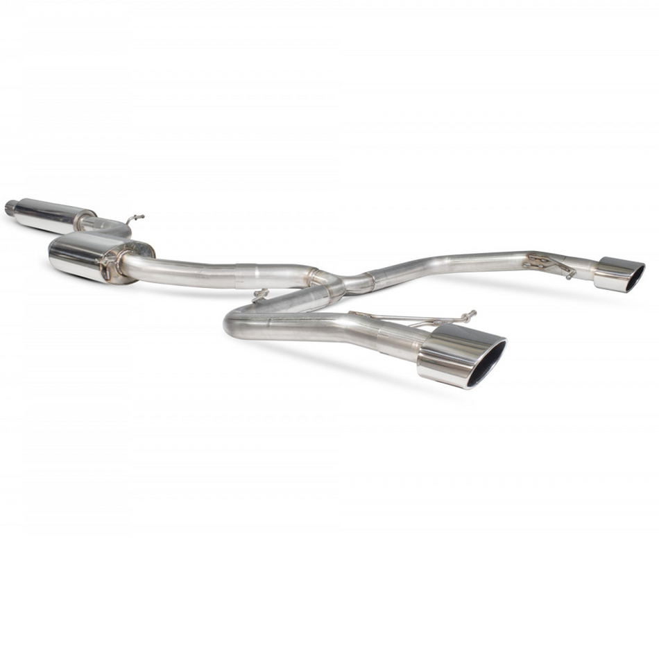 Seat 15-17 Scorpion 3" Resonated Catback Exhaust System Polished Evo Tip