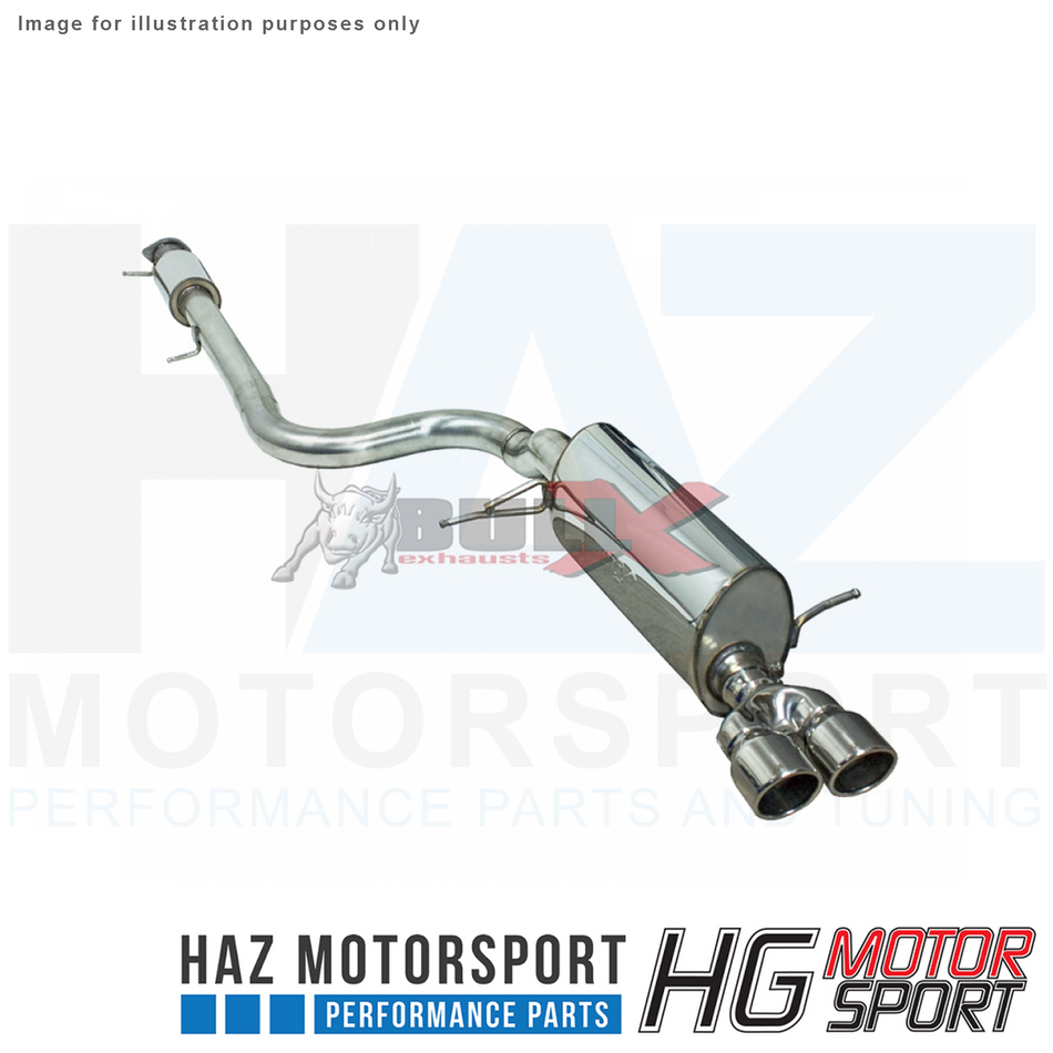 HG Motorsport BULL-X 3 Catback Exhaust System for Ford Fiesta ST MK7