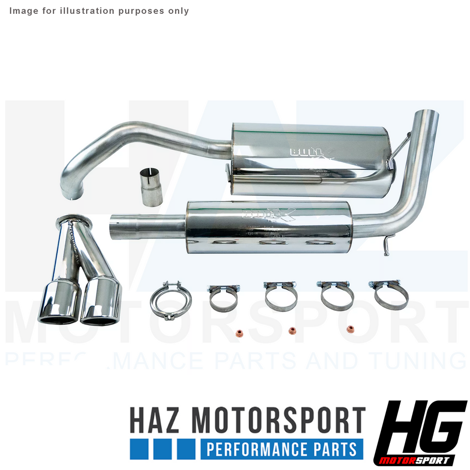 HG Motorsport BULL-X 2.5 Catback Exhaust System VW Polo GTI 1.8 9N +Cup Edition