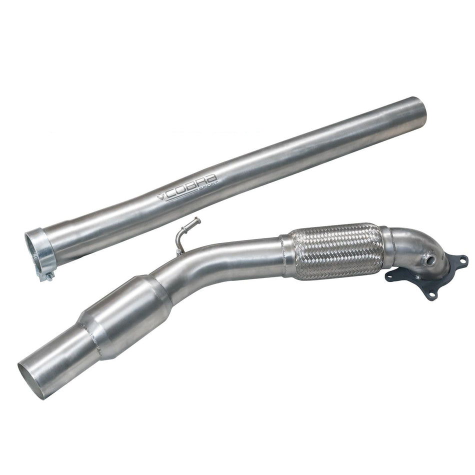 Cobra Sport Audi TT (Mk2) 1.8/2.0 TFSI (2WD) (2007-11) Front Downpipe Sports Cat / De-Cat Performance Exhaust