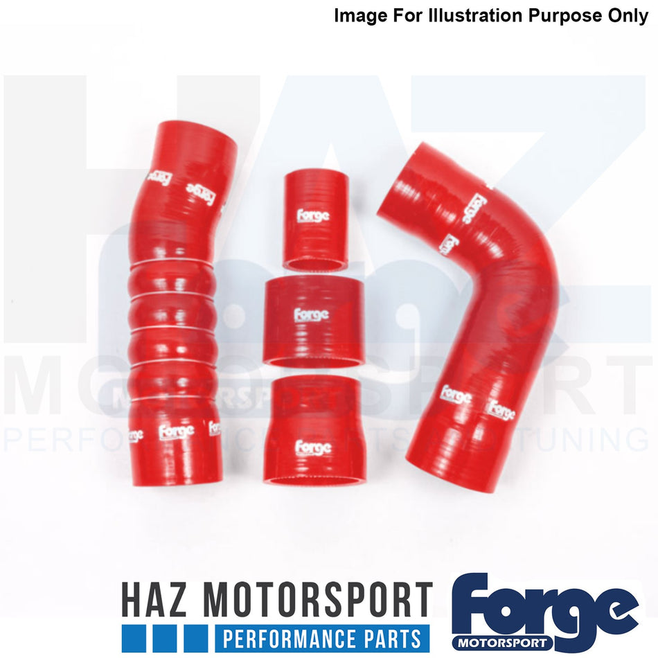 Forge Motorsport Audi RS3 8V 2015- Silicone Boost Hoses + Clamps Red