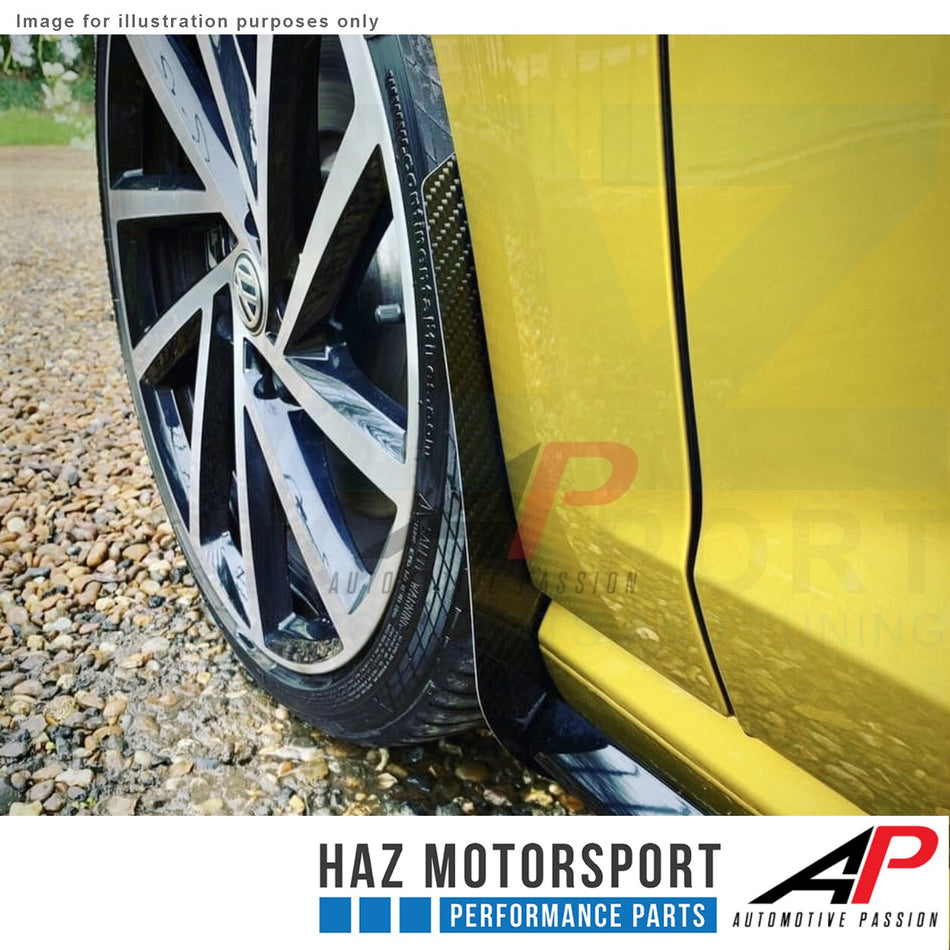 AP Design Gloss Carbon Fibre Front Mud Flaps/Arch Guards - VW Golf MK7 / 7.5