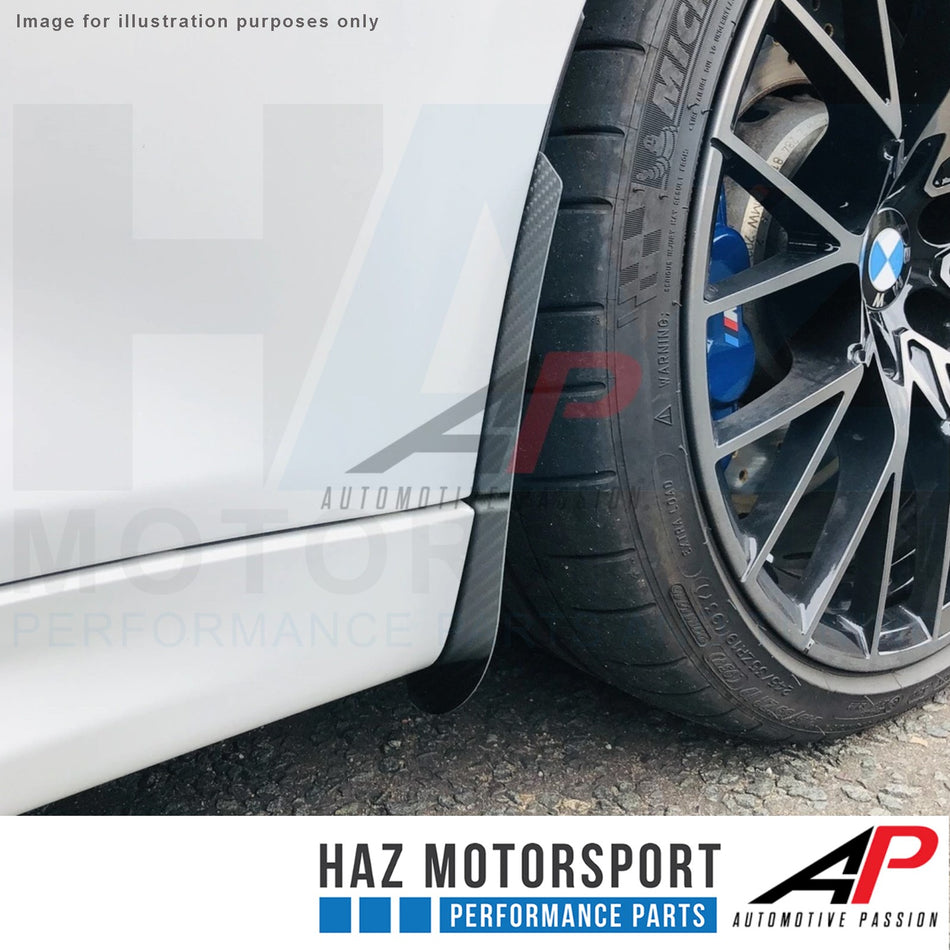 AP Design Gloss Carbon Fibre Front+Rear Mud Flap/Arch Guards Kit BMW M2 F87