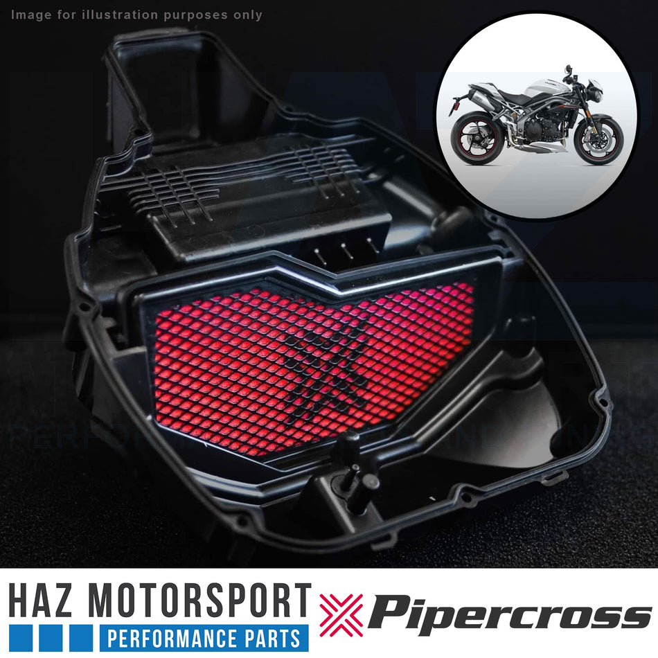 Pipercross Motorcycle Performance Panel Air Filter Triumph Speed Triple R/RS/S