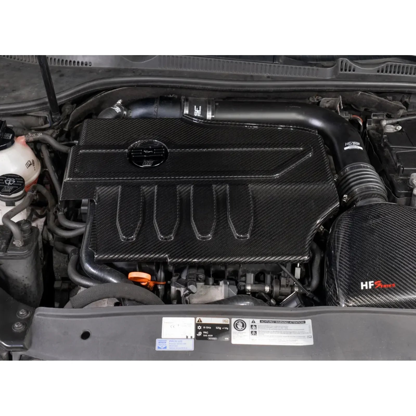 HG Motorsport Carbon Engine Cover VW Golf MK5 MK6 GTI R S3 8P Leon 1F ...