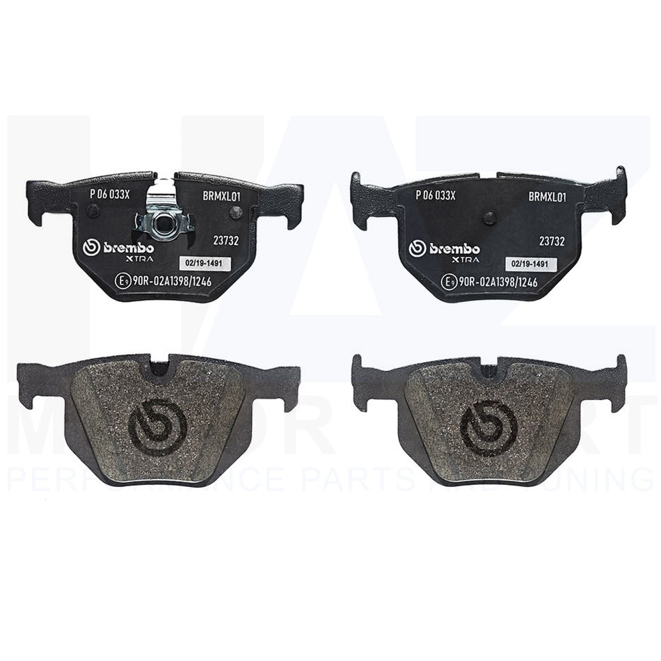 Brembo Xtra Rear Brake Pads Fast Road Fit BMW 5 6 Series Latest Performance Pads P06033X