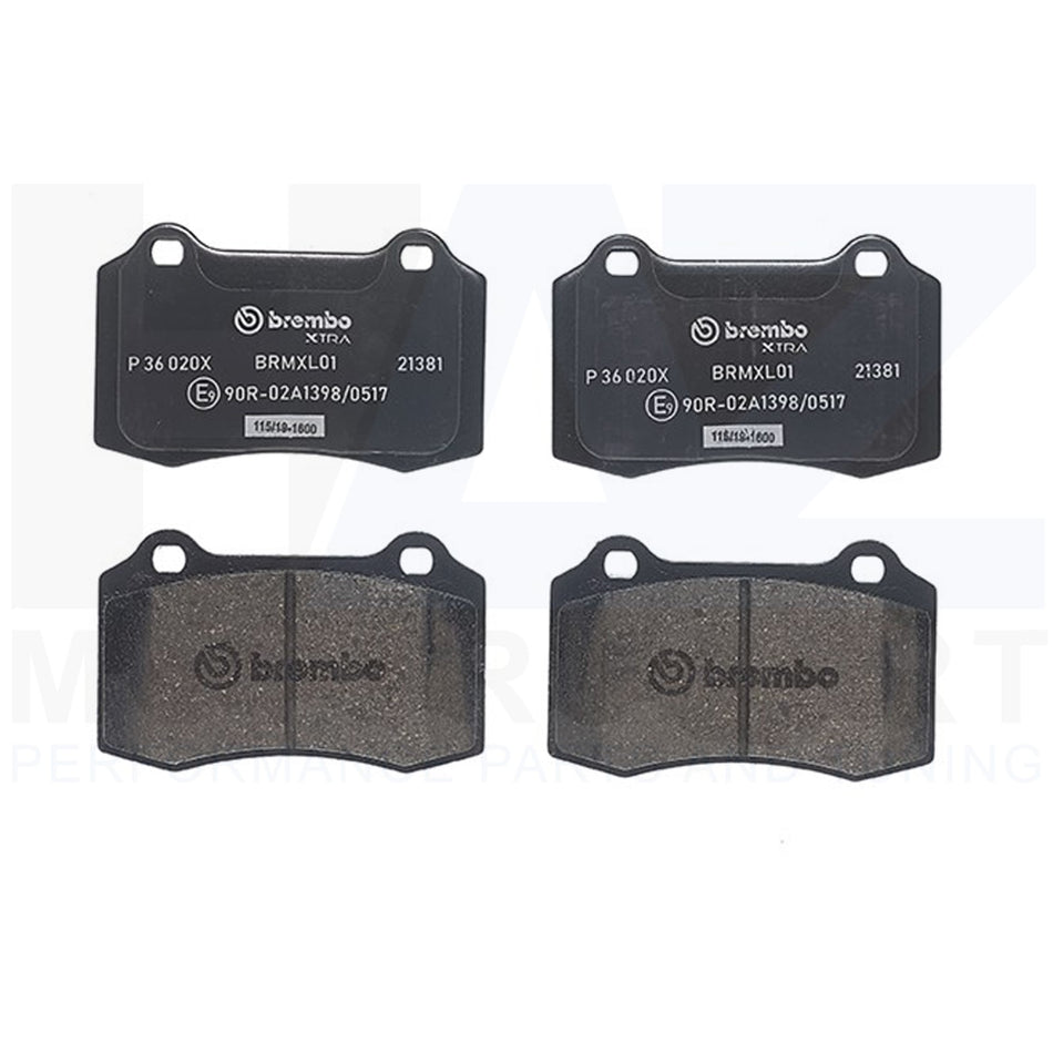 Brembo Xtra Front Brake Pads Fast Road Fits Seat Ibizia 1.8T Latest Performance P36020X