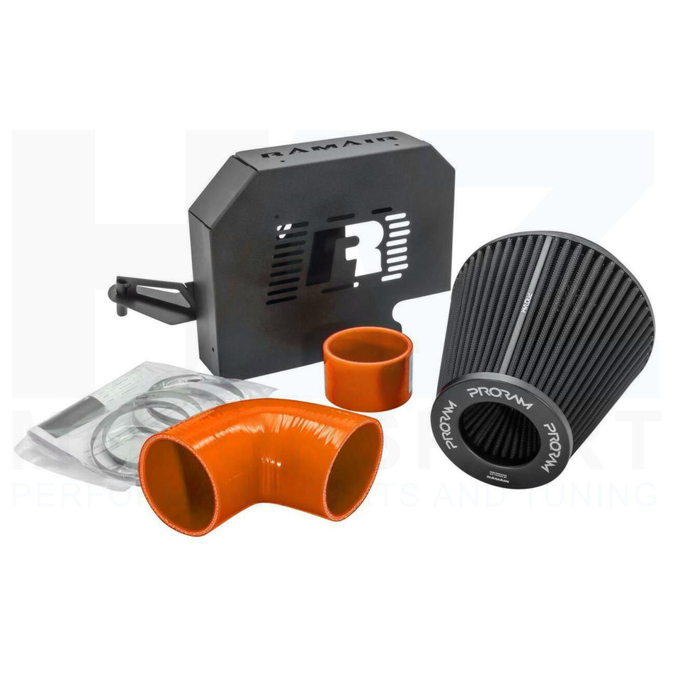 PRORAM Open Air Orange Intake Induction Kit + ECU Holder Ford Focus ST 225 MK2