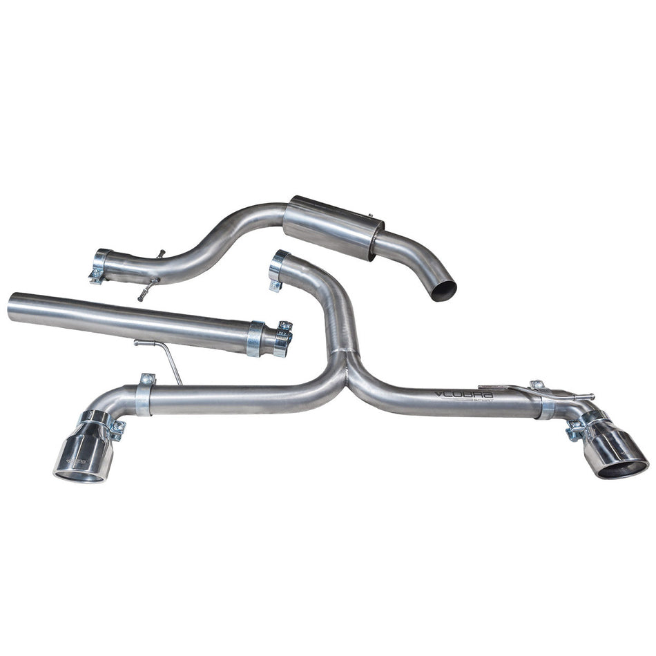 Cobra Sport VW Golf GT (MK6) 2.0 TDi 140PS (5K) (09-13) Venom Box Delete GTI Style Cat Back Performance Exhaust